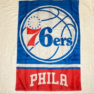 Philadelphia 76ers Flag Banner Basketball NBA Blue
